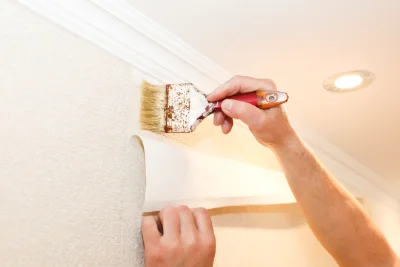 Pose de papier peint à Gommerville — revêtements muraux et toiles de verre